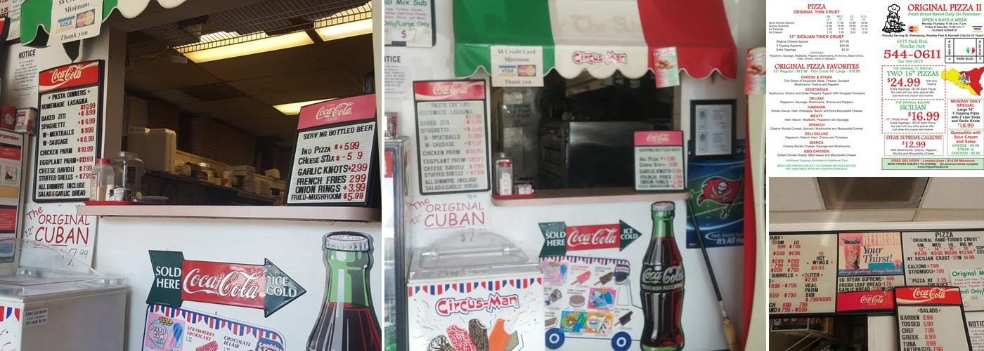 Original Pizza II Menu