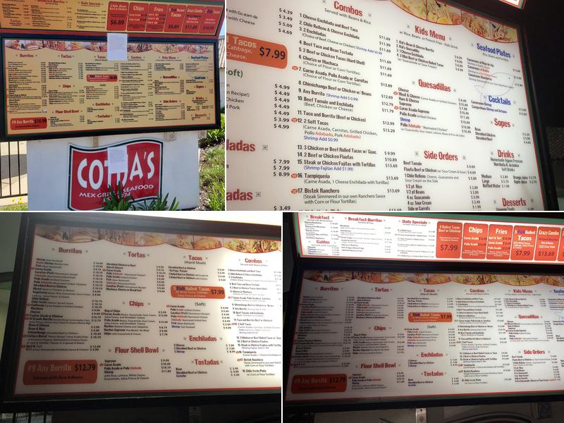 Cotija's Menu