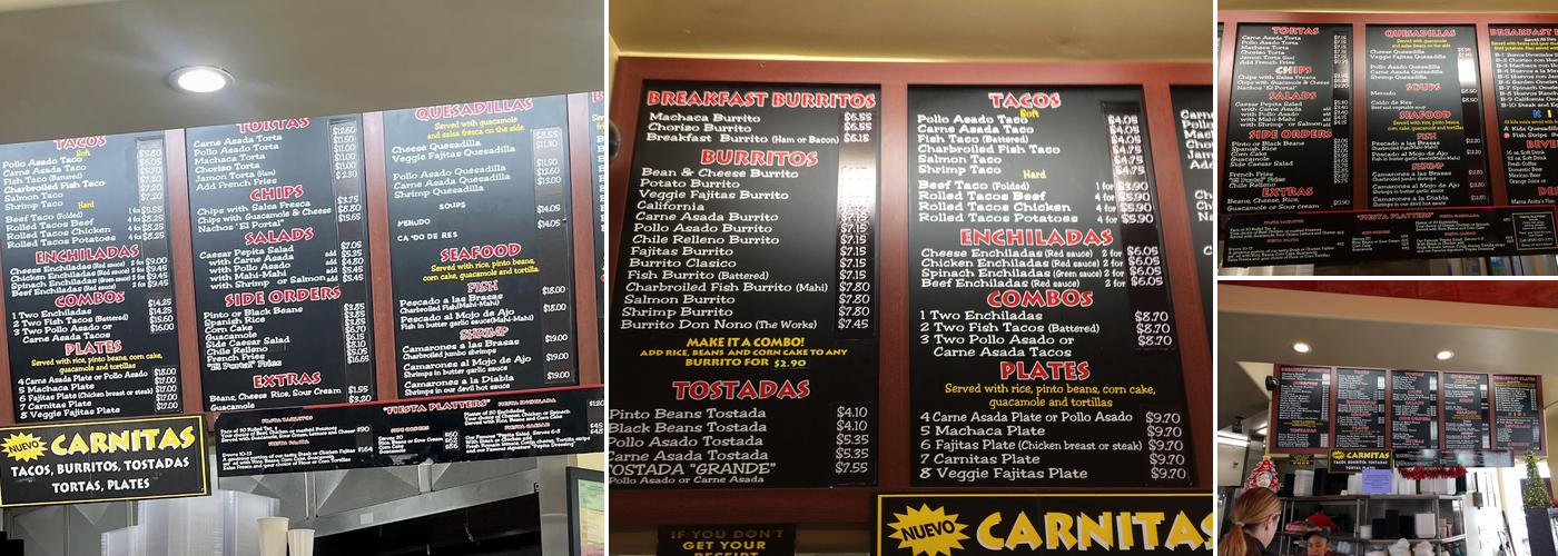 El Portal Fresh Mexican Grill Menu