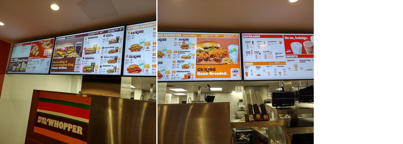 Burger King Menu