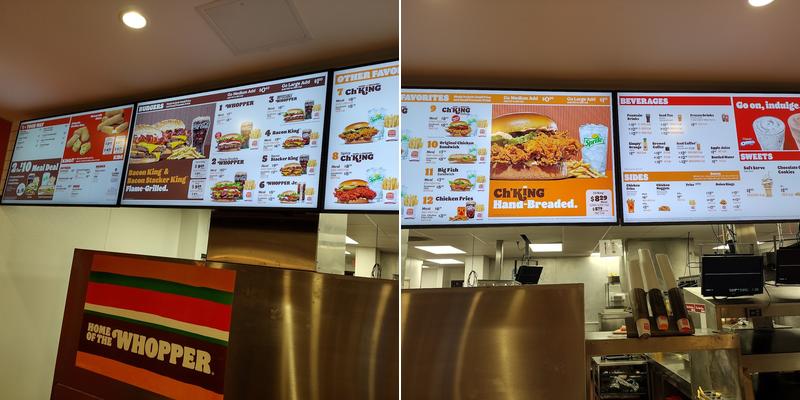 Burger King Menu