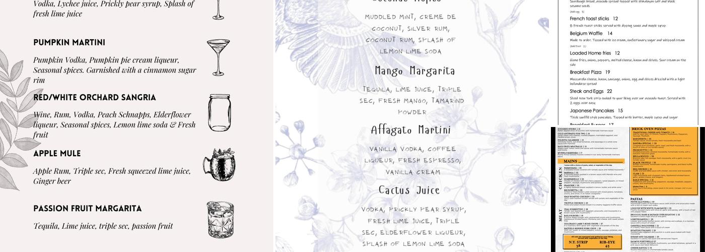 Modern on the Rails Menu