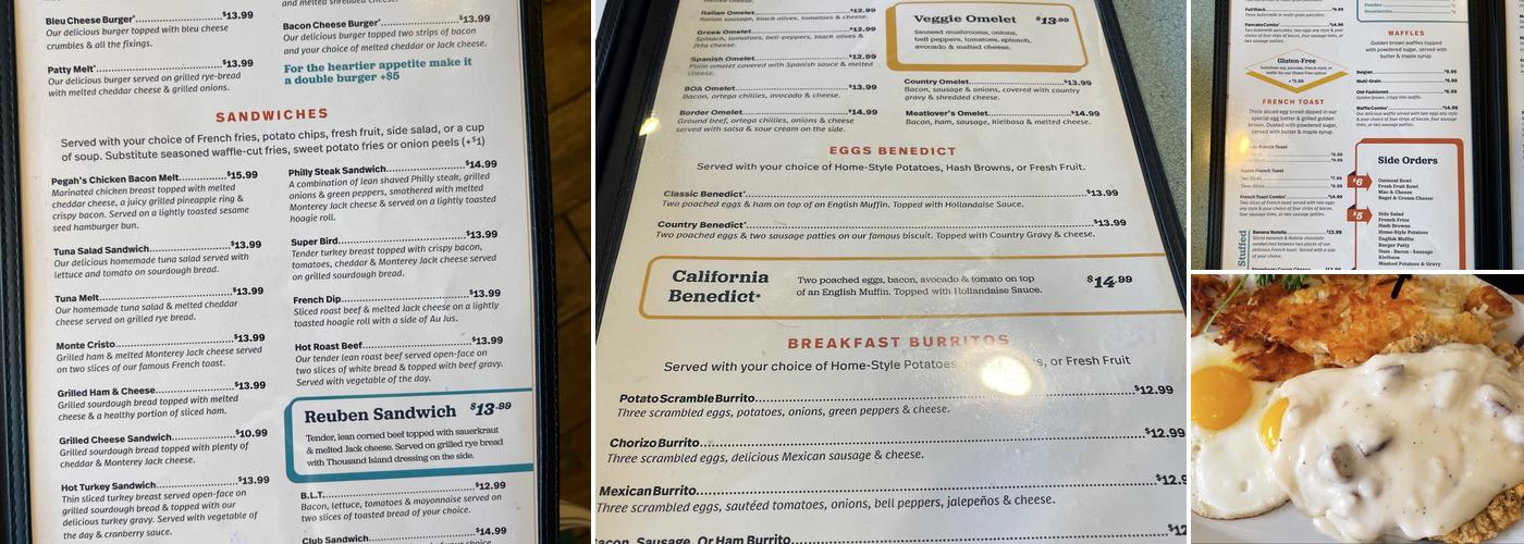 Pegah’s Kitchen Menu