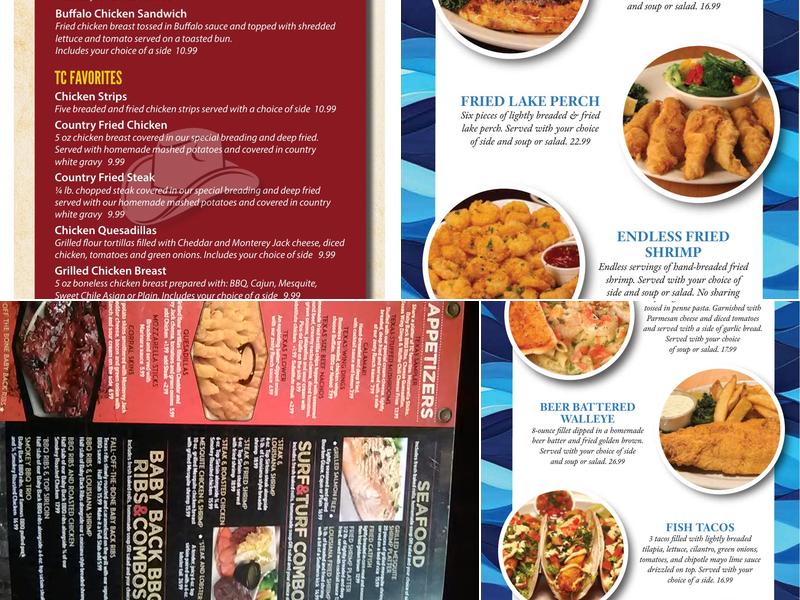 Texas Corral Shelbyville Menu