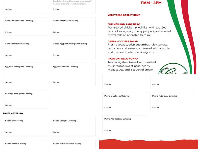 Gino's Pizza of Great Neck Menu