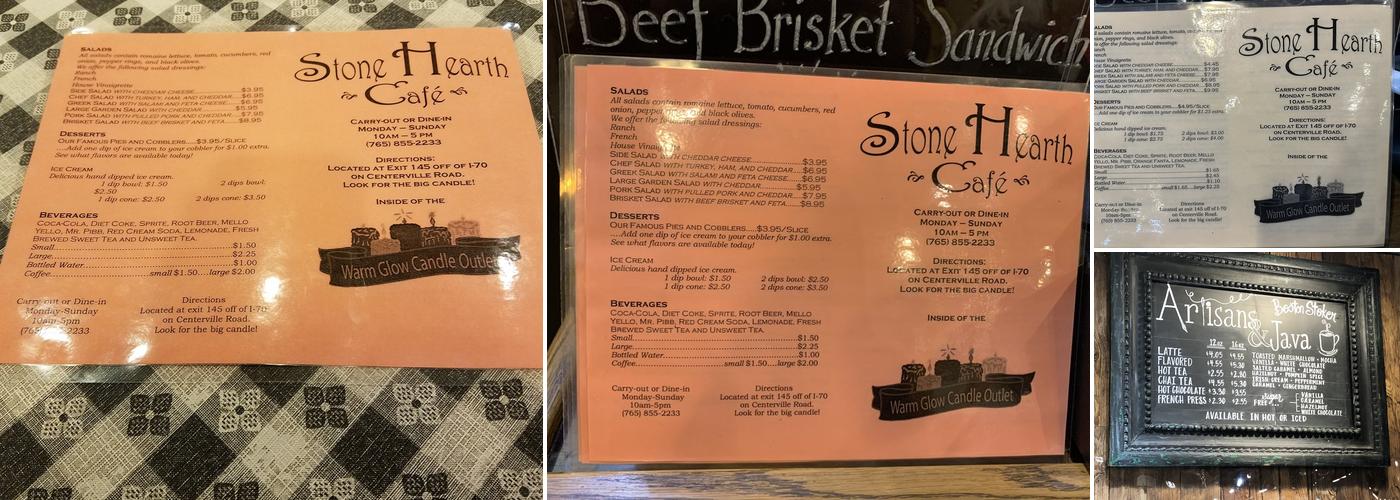 Stone Hearth Cafe Menu