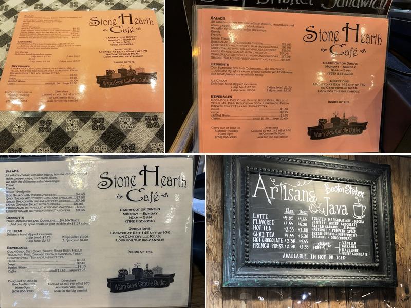 Stone Hearth Cafe Menu
