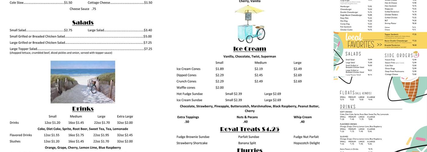 Hilltop Drive-In Menu