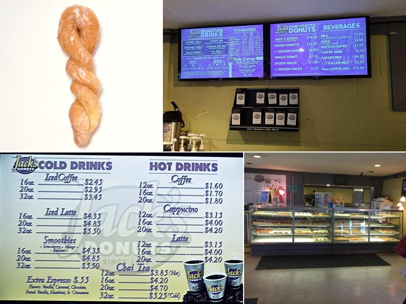 Jack's Donuts Menu