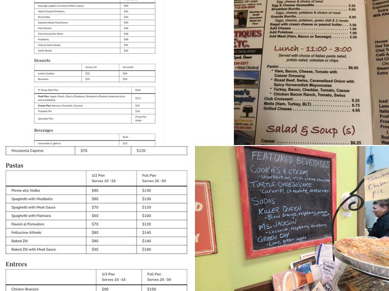 The Coffee Shop & Cafe Menu