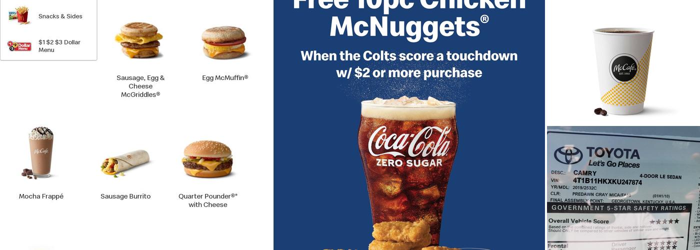 McDonald's Menu