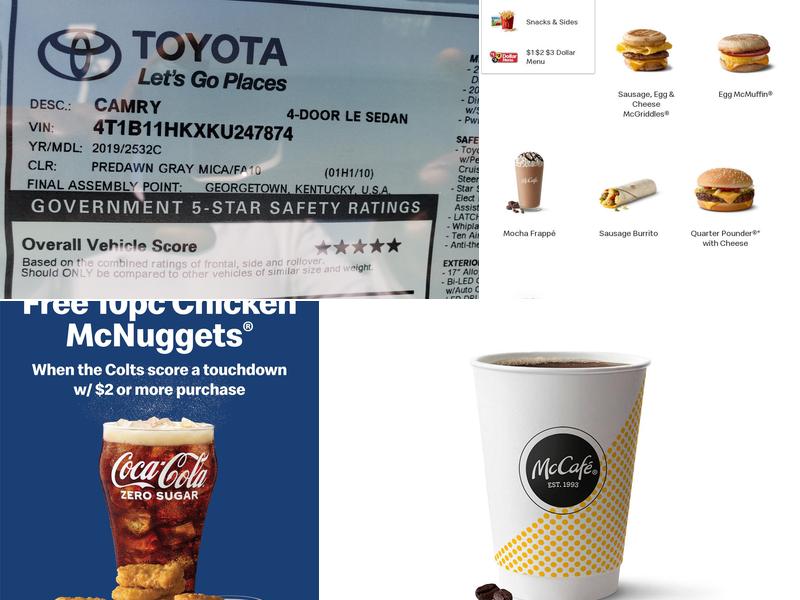 McDonald's Menu