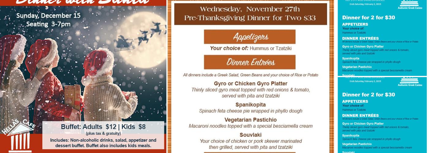 Hellas Cafe Menu