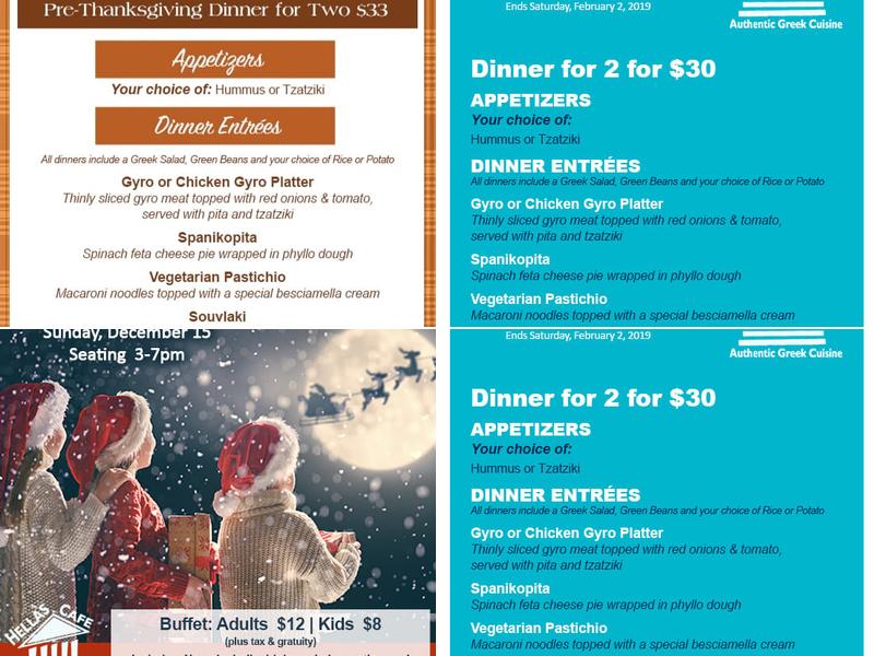 Hellas Cafe Menu