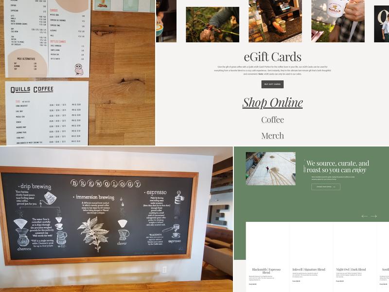 Quills Coffee Menu