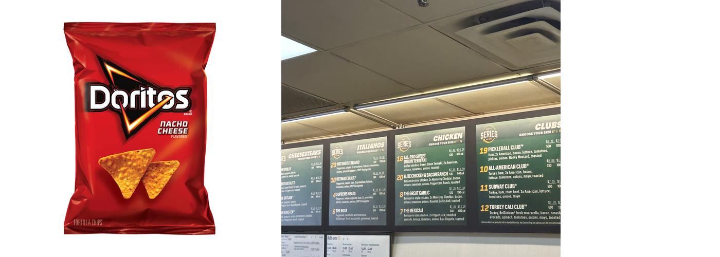 Subway Menu