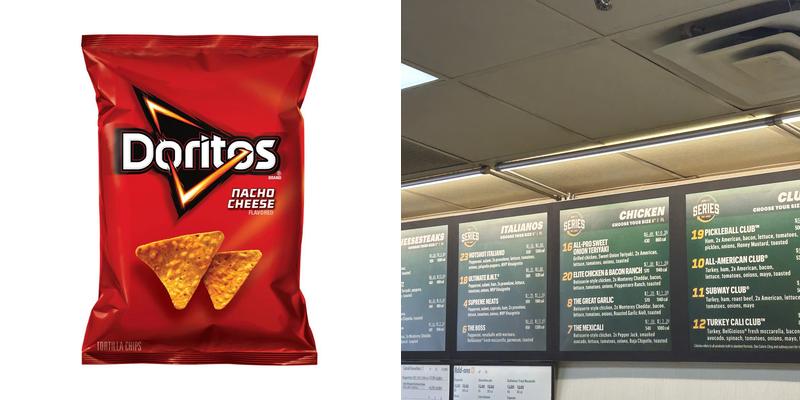 Subway Menu