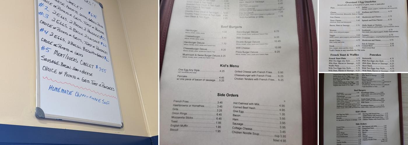 Victor's Kitchen Menu