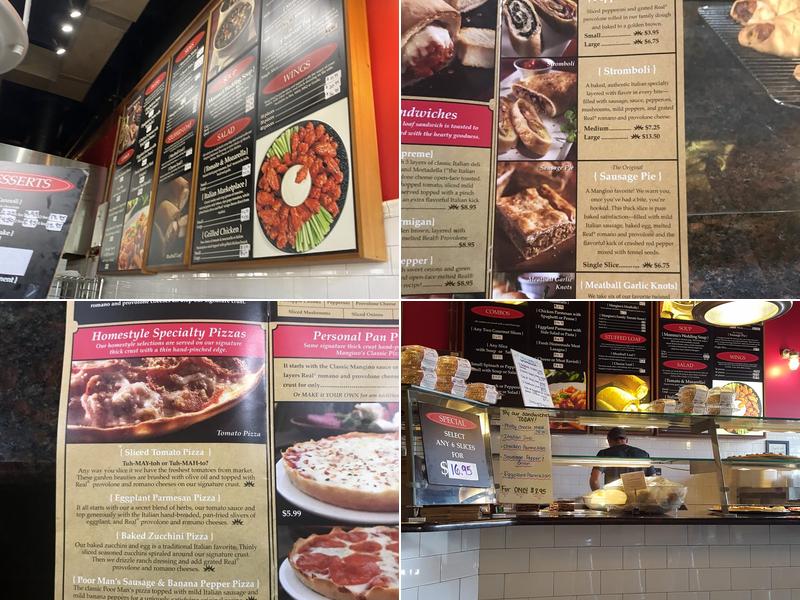 Mangino's Pizza Bar Menu