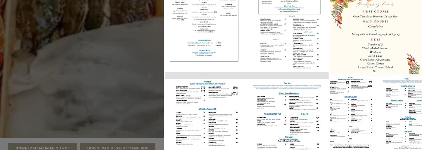 LIMANI Menu