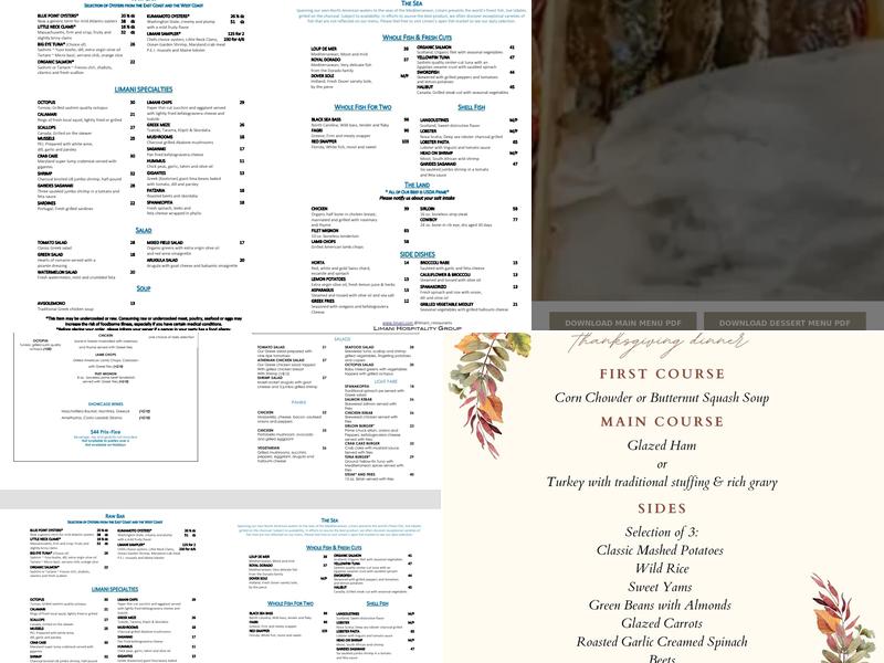 LIMANI Menu