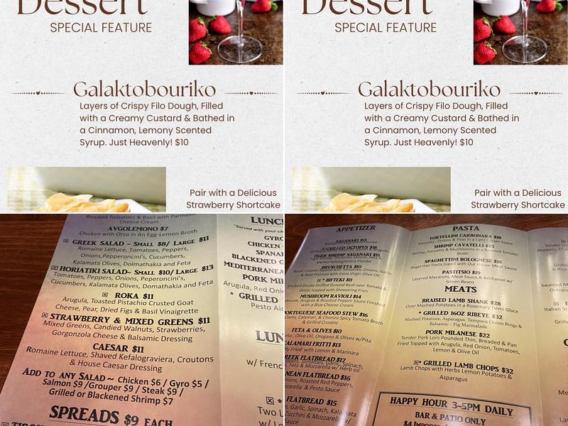 Zorba's Mediterranean Grille & Bar Menu