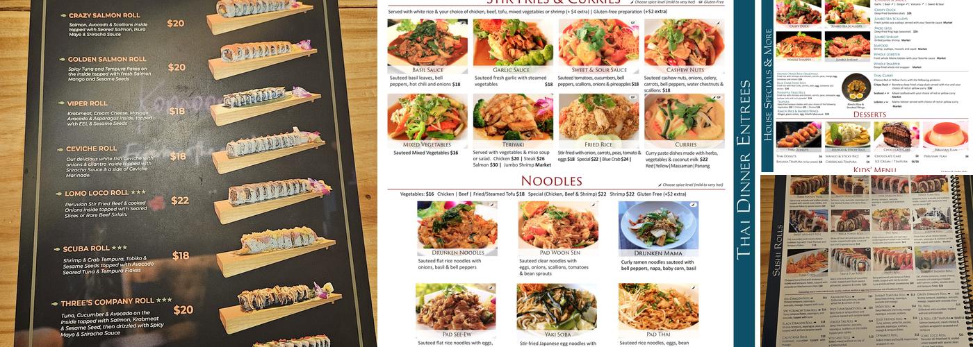 Komoon Thai Sushi & Ceviche - Bonita Springs Menu