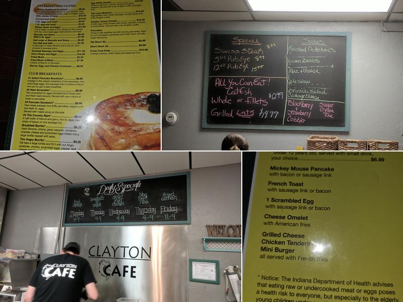 Clayton Grill & Cafe Menu