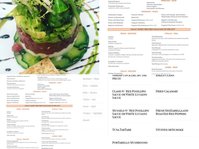 Trattoria DiMeo Menu