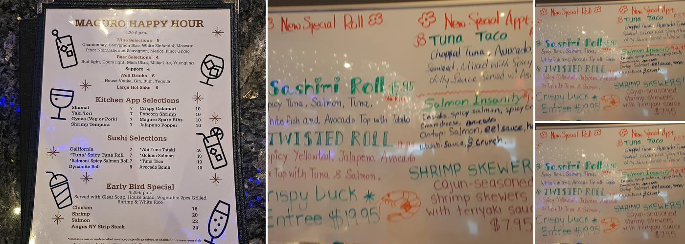 Maguro Sushi & Steak House Menu