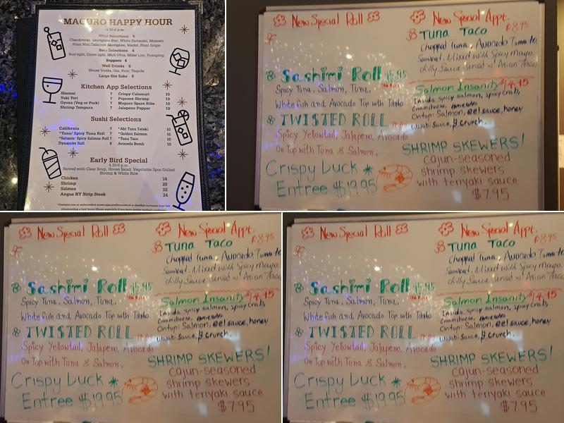 Maguro Sushi & Steak House Menu