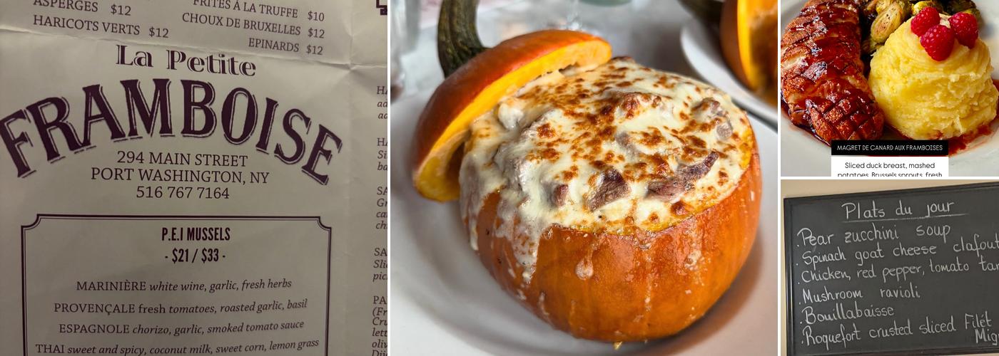 La Petite Framboise Menu