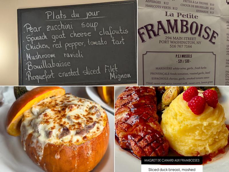 La Petite Framboise Menu