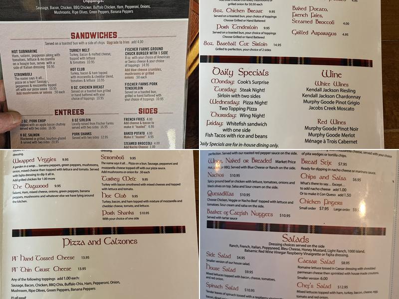 Mason Inn Menu