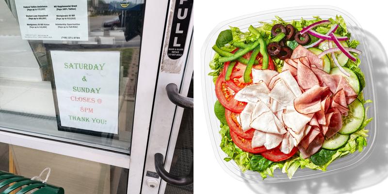 Subway Menu