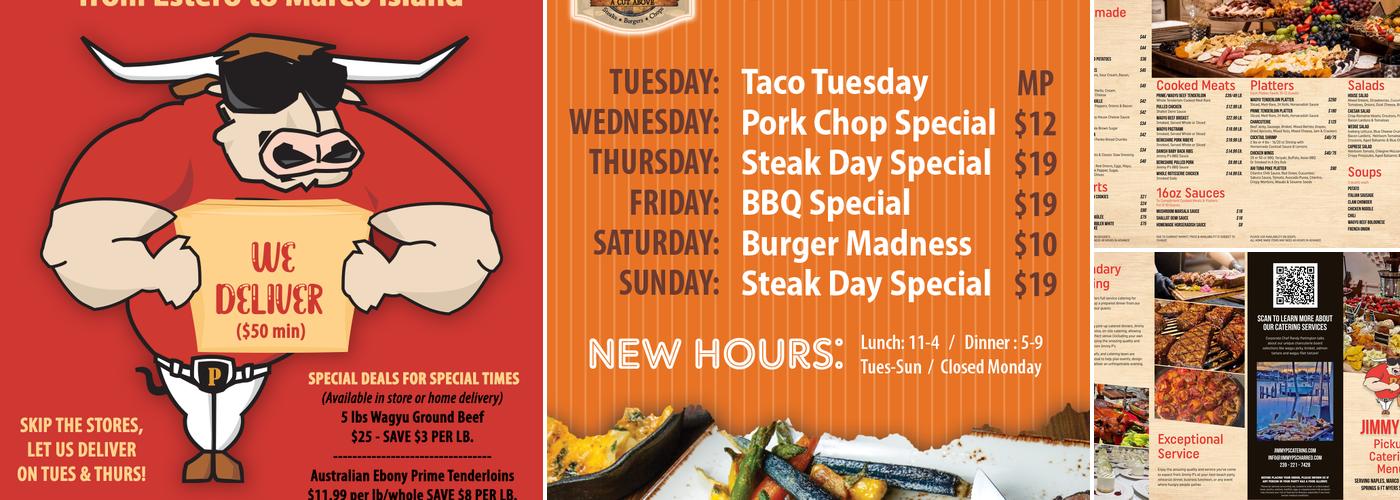 Jimmy P's Butcher Shop Menu