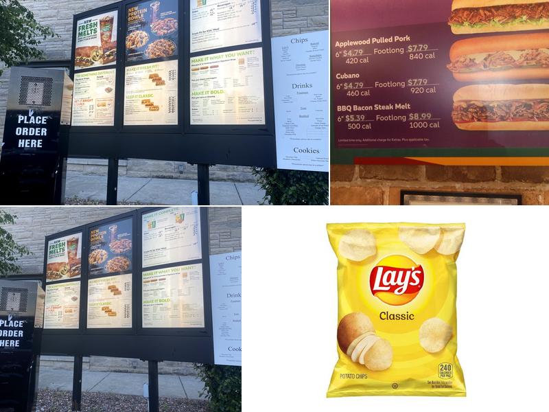 Subway Menu