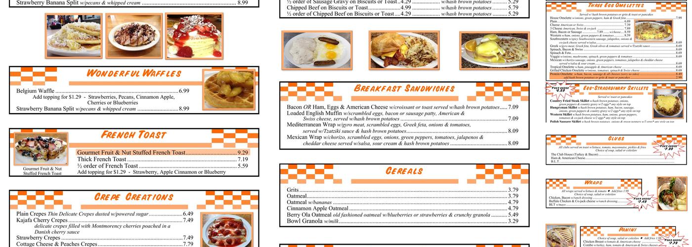 Flap Jack's Menu