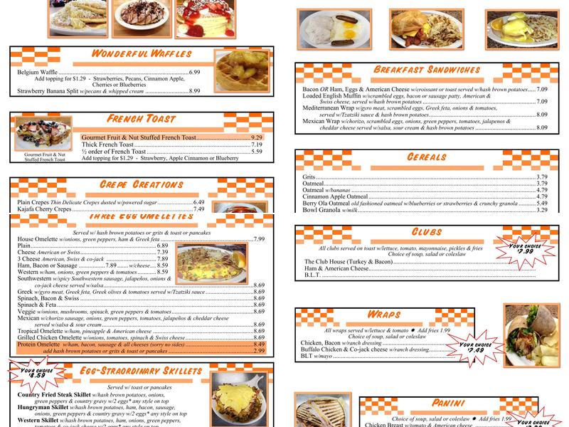 Flap Jack's Menu