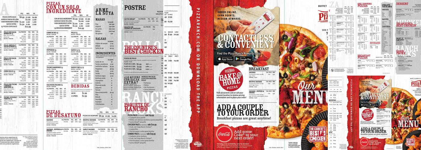 Pizza Ranch Menu
