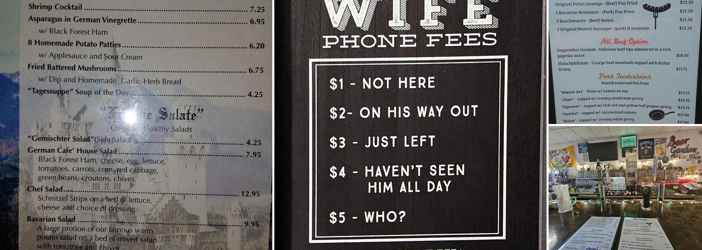 German Café Menu