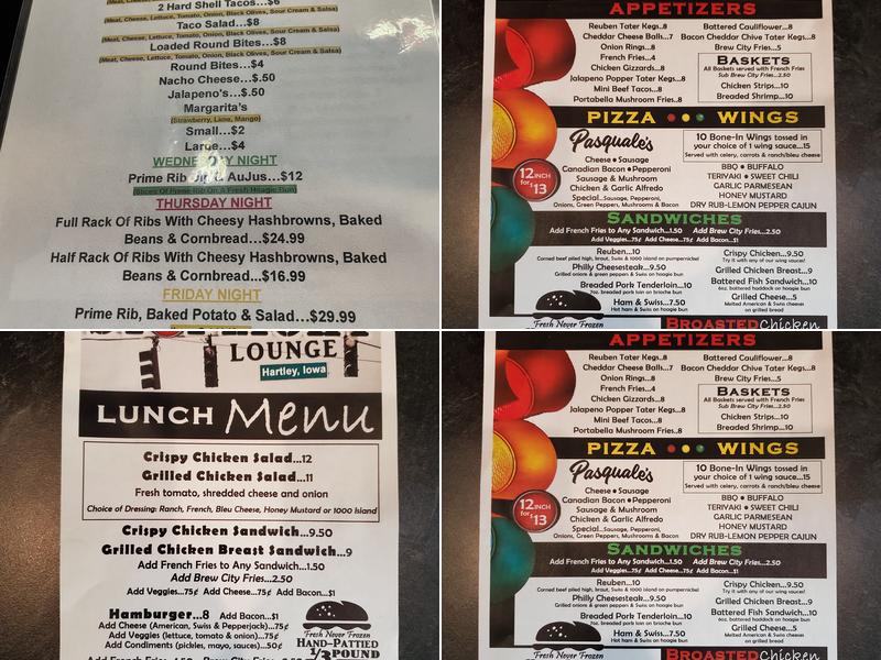 Stoplight Lounge Inc Menu