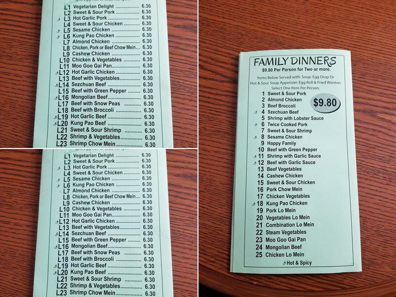 Little Panda Menu