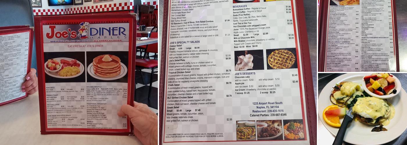 Joe's Diner Menu