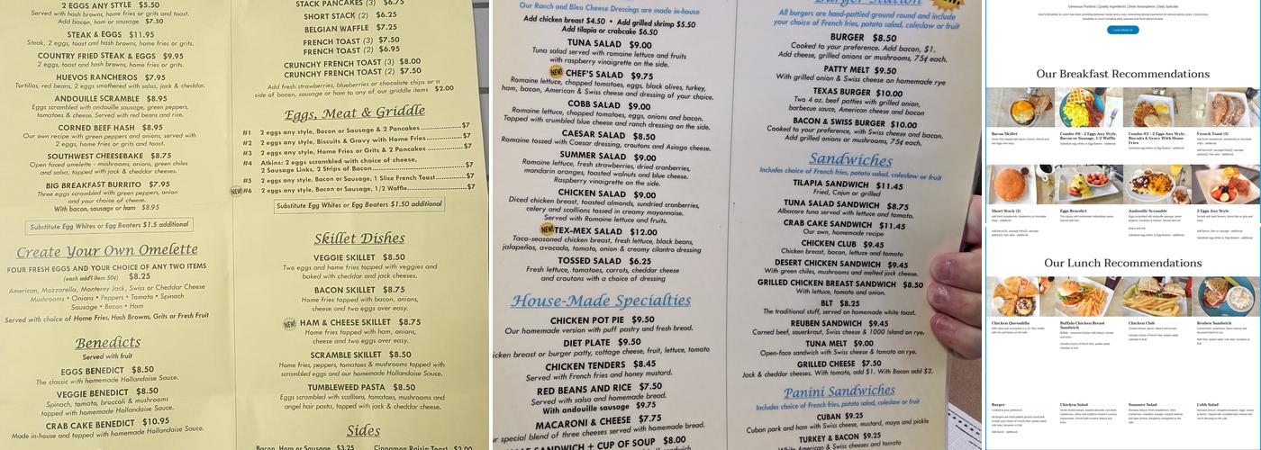 Hoot's Breakfast & Lunch Menu