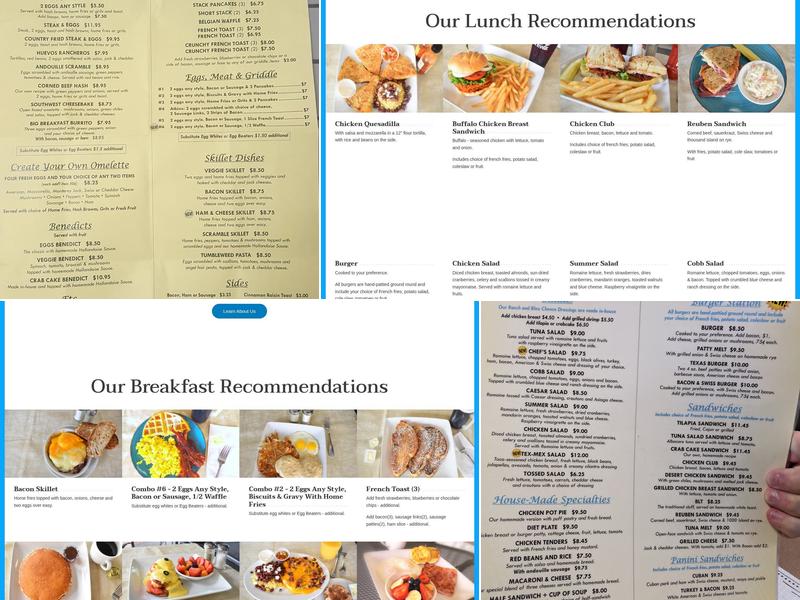Hoot's Breakfast & Lunch Menu