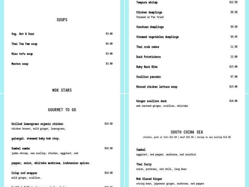 Ching's Table Menu