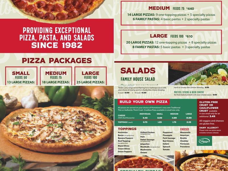 Hometown Pizza - Carrollton Menu