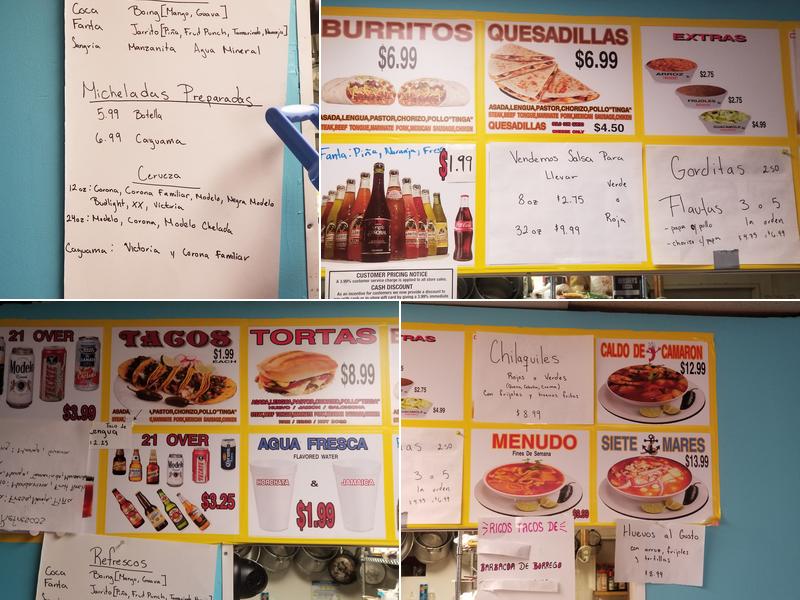 Mexico Lindo Menu
