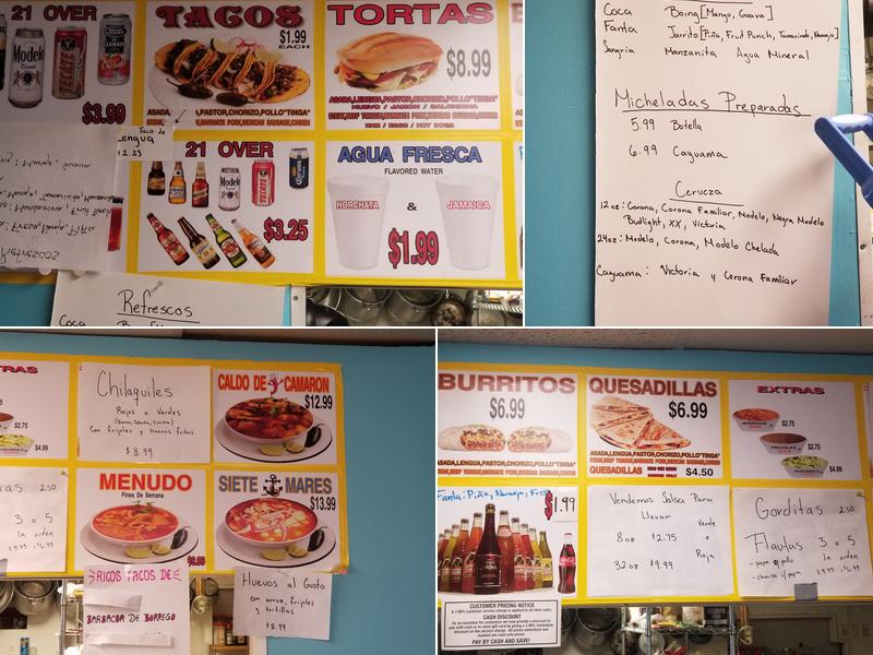 Mexico Lindo Menu